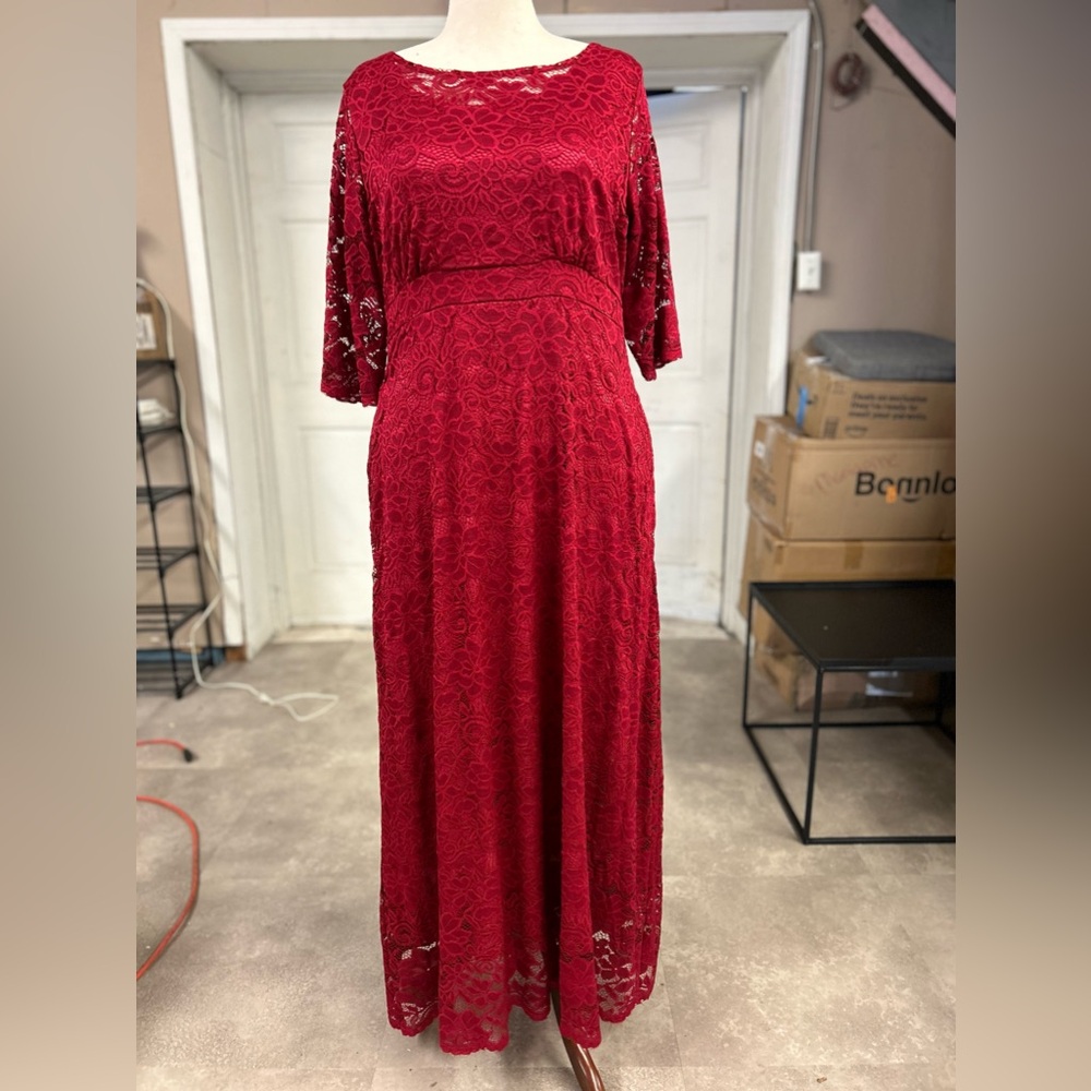 Long red Dress